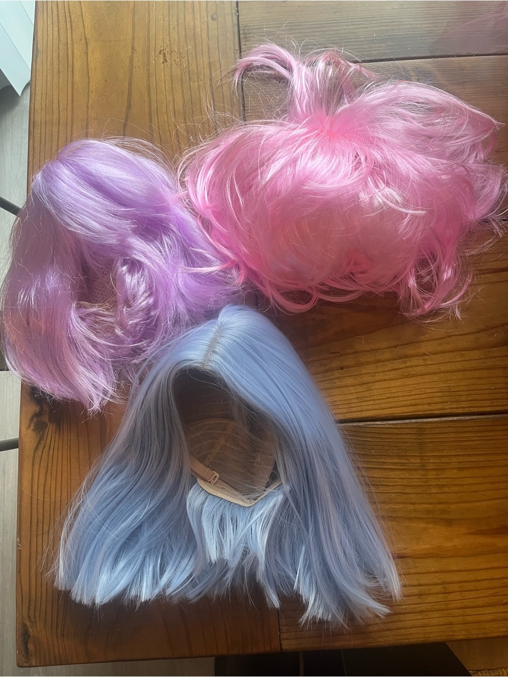 Set of 3! Halloween pastel costume wigs